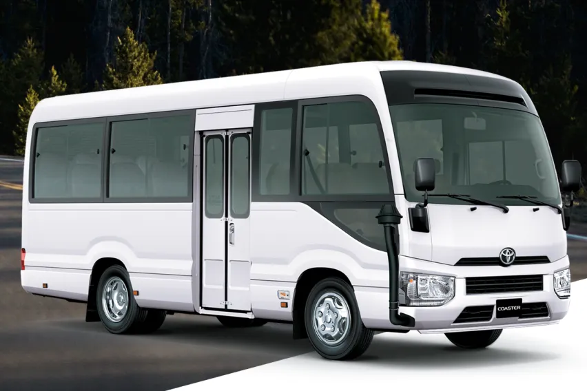 Rent a Toyota Coaster in Kigali for group travel at affordable rates. Discover the best rental options and enjoy comfortable, spacious transport with our Toyota Coaster hire services in Rwanda.