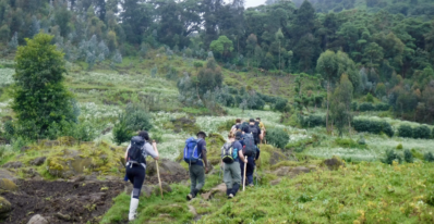 Mountain Bisoke Hike, Mount Bisoke trekking, Rwanda hiking tours, Volcano hiking in Rwanda, Best hikes in Rwanda